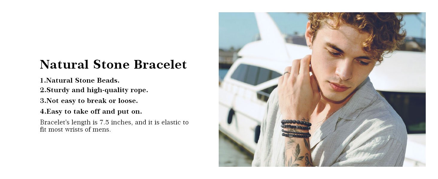 Fashion layering men's bracelet accessories