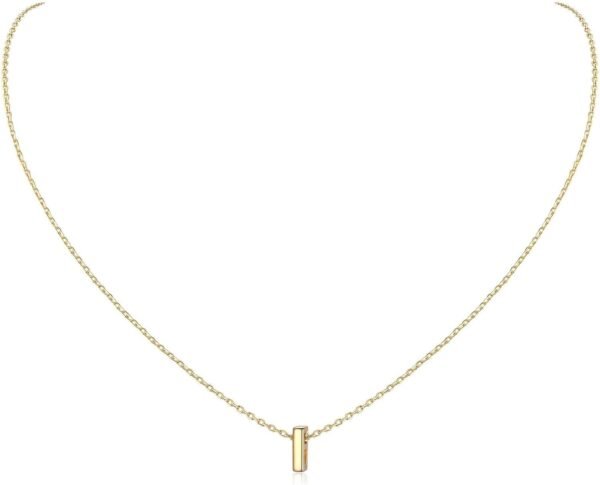 925 Sterling Silver Initial Necklace for Women Dainty Letter Jewelry Personalized Gift