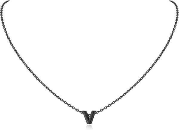 925 Sterling Silver Initial Necklace for Women Dainty Letter Jewelry Personalized Gift