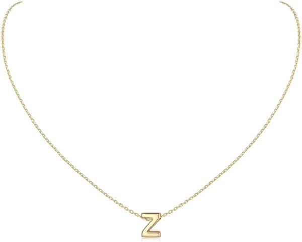 925 Sterling Silver Initial Necklace for Women Dainty Letter Jewelry Personalized Gift