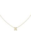 925 Sterling Silver Initial Necklace for Women Dainty Letter Jewelry Personalized Gift