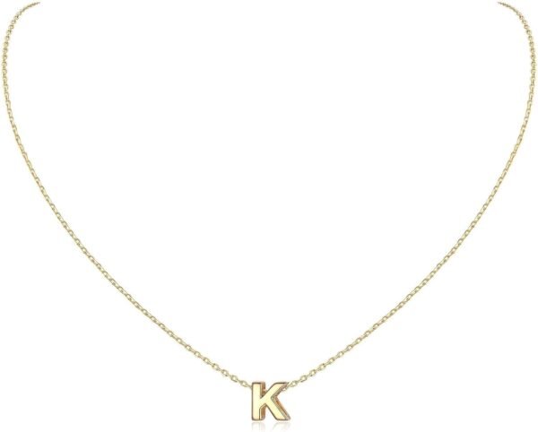 925 Sterling Silver Initial Necklace for Women Dainty Letter Jewelry Personalized Gift