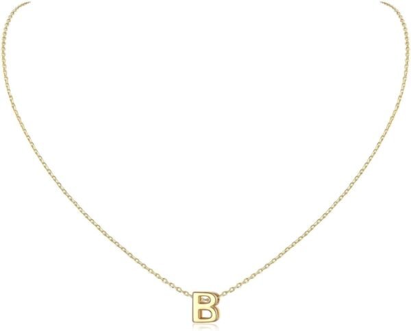 925 Sterling Silver Initial Necklace for Women Dainty Letter Jewelry Personalized Gift
