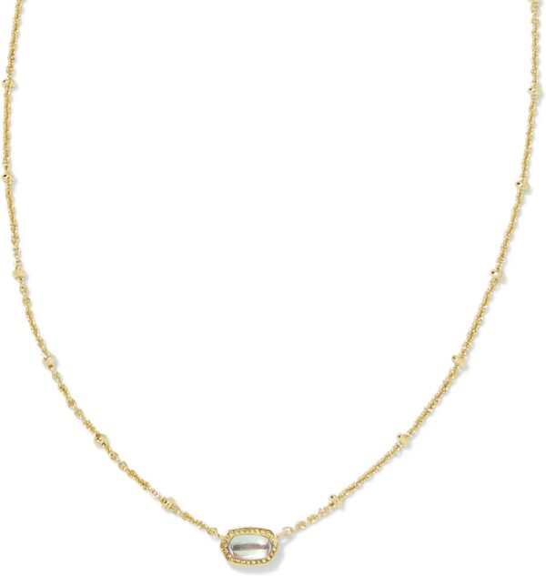14k Gold-Plated Satellite Short Pendant Necklace, Fashion Jewelry for Women