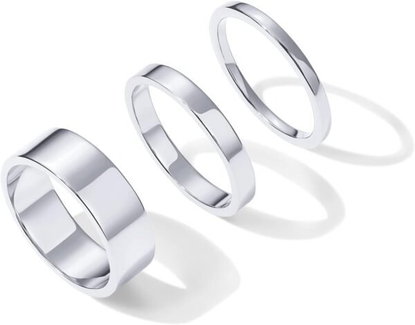 18K Gold Plated 3 Rings Set | Gold Stacking Rings for Women | Stacking Ring Set