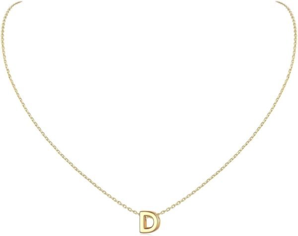 925 Sterling Silver Initial Necklace for Women Dainty Letter Jewelry Personalized Gift