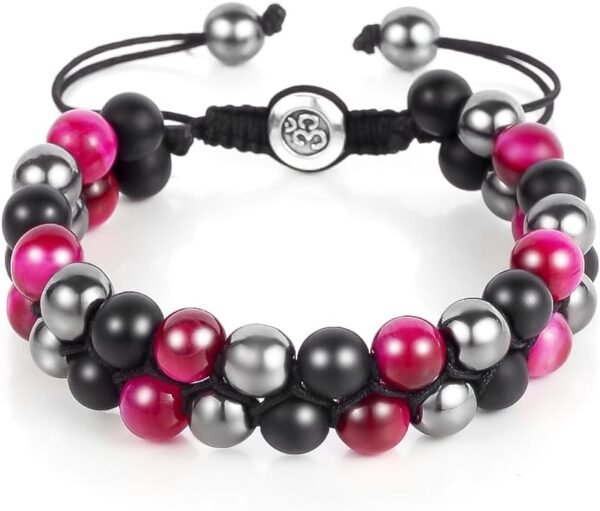 Triple Protection Bracelet - for Protect & Balance - Energy Crystal Handmade Bracelets for Men Women