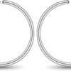 Small Gold or Sterling Silver Huggie Hoop Earrings for Women Cartilage Nose Helix Tragus
