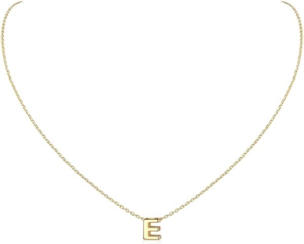 925 Sterling Silver Initial Necklace for Women Dainty Letter Jewelry Personalized Gift