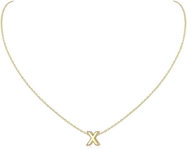 925 Sterling Silver Initial Necklace for Women Dainty Letter Jewelry Personalized Gift