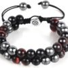 Triple Protection Bracelet - for Protect & Balance - Energy Crystal Handmade Bracelets for Men Women