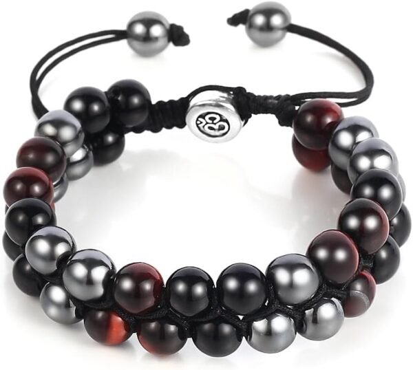 Triple Protection Bracelet - for Protect & Balance - Energy Crystal Handmade Bracelets for Men Women