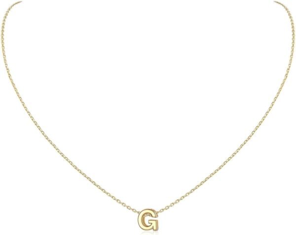 925 Sterling Silver Initial Necklace for Women Dainty Letter Jewelry Personalized Gift