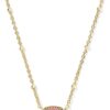 14k Gold-Plated Satellite Short Pendant Necklace, Fashion Jewelry for Women