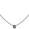 925 Sterling Silver Initial Necklace for Women Dainty Letter Jewelry Personalized Gift