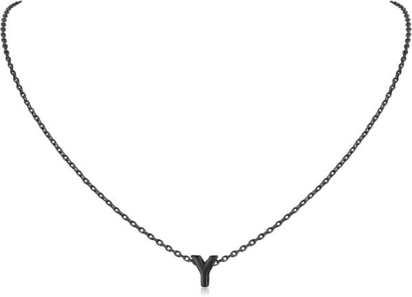 925 Sterling Silver Initial Necklace for Women Dainty Letter Jewelry Personalized Gift