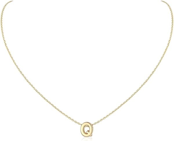 925 Sterling Silver Initial Necklace for Women Dainty Letter Jewelry Personalized Gift