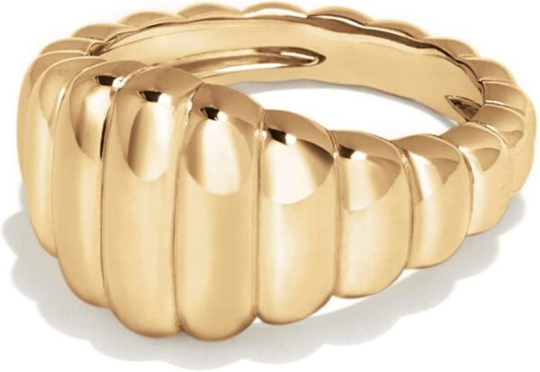 Gold Plated Rings for Women - Trendy Cubic Zirconia 14k Gold Filled Stackable Rings
