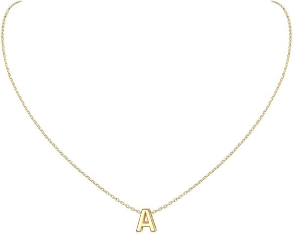 925 Sterling Silver Initial Necklace for Women Dainty Letter Jewelry Personalized Gift