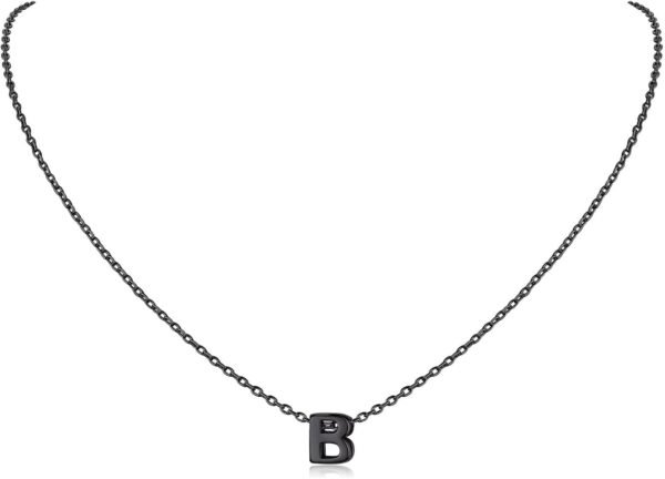 925 Sterling Silver Initial Necklace for Women Dainty Letter Jewelry Personalized Gift