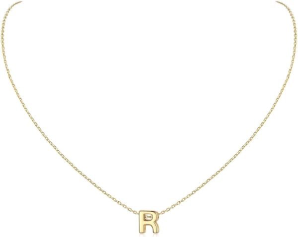 925 Sterling Silver Initial Necklace for Women Dainty Letter Jewelry Personalized Gift