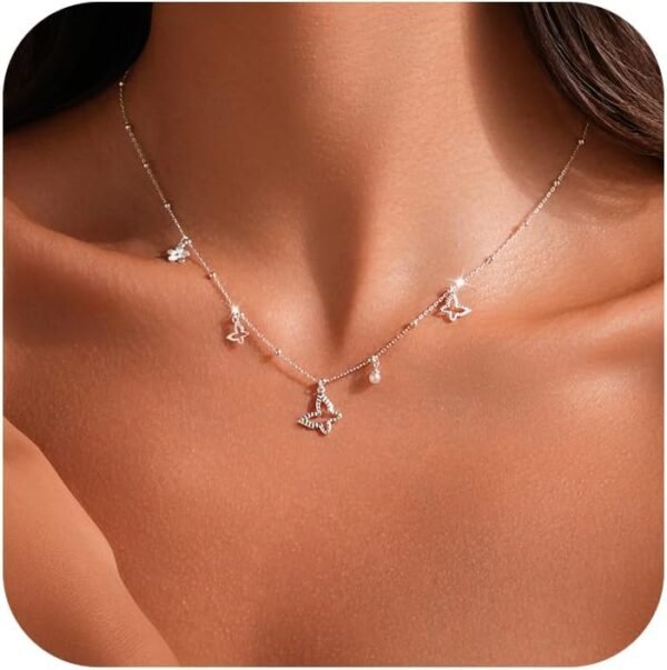 925 Sterling Silver Cross Necklace for Women Dainty CZ Horizontal Cross Pendant Necklaces Birthstone Charm Chain for Mom Sideway Crucifix Cross Faith Choker Necklace Halloween Christmas Jewelry Gifts