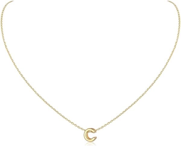 925 Sterling Silver Initial Necklace for Women Dainty Letter Jewelry Personalized Gift