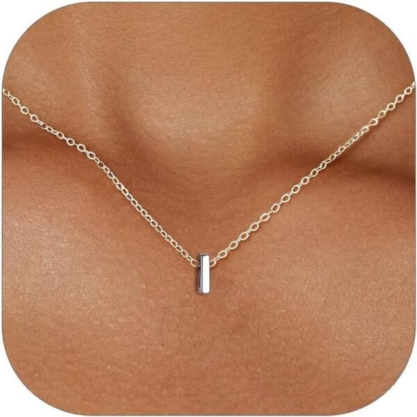 925 Sterling Silver Initial Necklace for Women Dainty Letter Jewelry Personalized Gift
