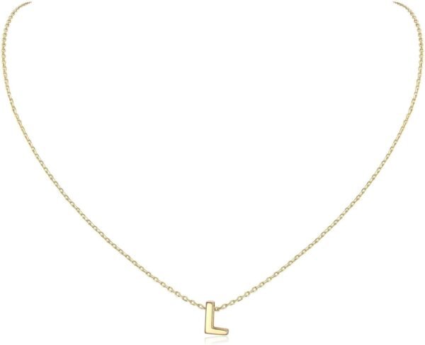 925 Sterling Silver Initial Necklace for Women Dainty Letter Jewelry Personalized Gift