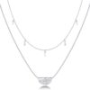 14K Gold Plated Layering Necklaces | Stylish Minimalist Design Pendant Necklaces | Bar, Circle, Lotus, Disc, Dog Tag, Horizontal Bar Pendants for Women