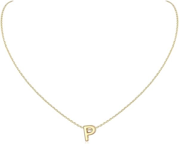 925 Sterling Silver Initial Necklace for Women Dainty Letter Jewelry Personalized Gift