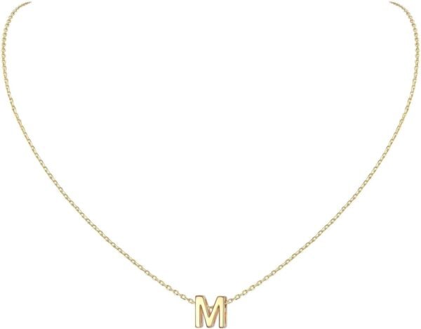 925 Sterling Silver Initial Necklace for Women Dainty Letter Jewelry Personalized Gift