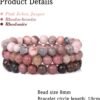 3 PCS Healing Crystal Bracelets for Women 8mm Natural Stone Beaded Stretch Bracelet Amethyst Jewelry Gifts