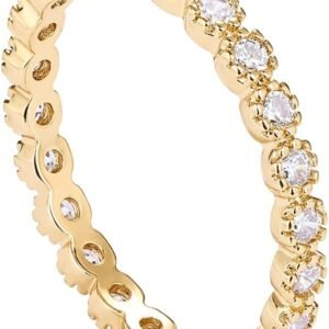 619S6MczA5L._AC_SL1500 14K Gold Plated Rings Cubic Zirconia Band | Gold Rings for Women