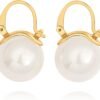 925 Sterling Silver Hoop Handpicked AAA+ Quality 7.5-8mm White Freshwater Cultured Pearl Dangle Drop Earrings Jewelry for Women