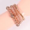 Bohemian Boho Stackable Bracelets for Women Set, Girls Stretch Multilayer Stack Beads Colorful Beaded Charm Bracelets Girl Handmade Jewelry