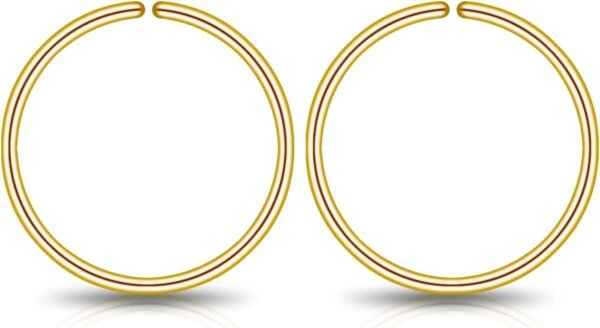 Small Gold or Sterling Silver Huggie Hoop Earrings for Women Cartilage Nose Helix Tragus