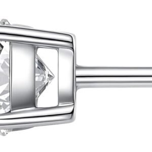 61Gx7xEsReL._AC_SL1500 LAB-GROWN Round Cut Diamond Earrings 4 Prong (D-F Color, VS Clarity) Diamond Stud Earrings for Women, Elegant Stud Earrings