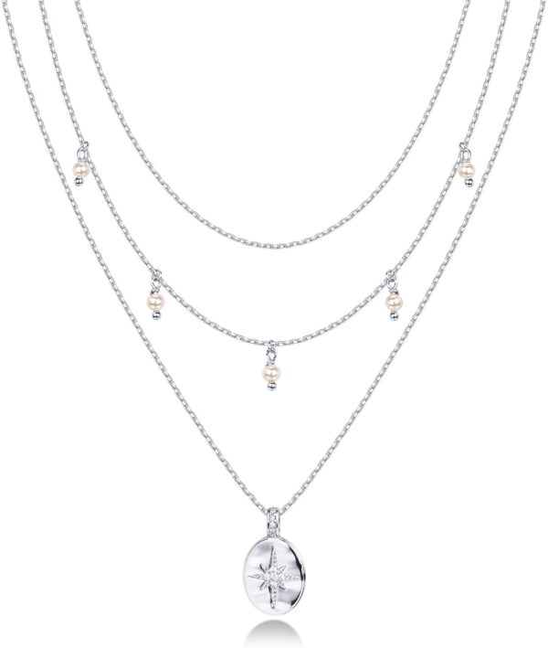 14K Gold Plated Layering Necklaces | Stylish Minimalist Design Pendant Necklaces | Bar, Circle, Lotus, Disc, Dog Tag, Horizontal Bar Pendants for Women