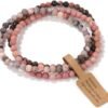 3 PCS Healing Crystal Bracelets for Women 8mm Natural Stone Beaded Stretch Bracelet Amethyst Jewelry Gifts