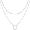 14K Gold Plated Layering Necklaces | Stylish Minimalist Design Pendant Necklaces | Bar, Circle, Lotus, Disc, Dog Tag, Horizontal Bar Pendants for Women