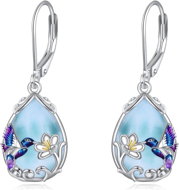 Hummingbird Earrings Bird Dangle 925 Sterling Silver Jewelry Gifts for Women