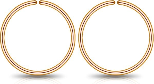 Small Gold or Sterling Silver Huggie Hoop Earrings for Women Cartilage Nose Helix Tragus