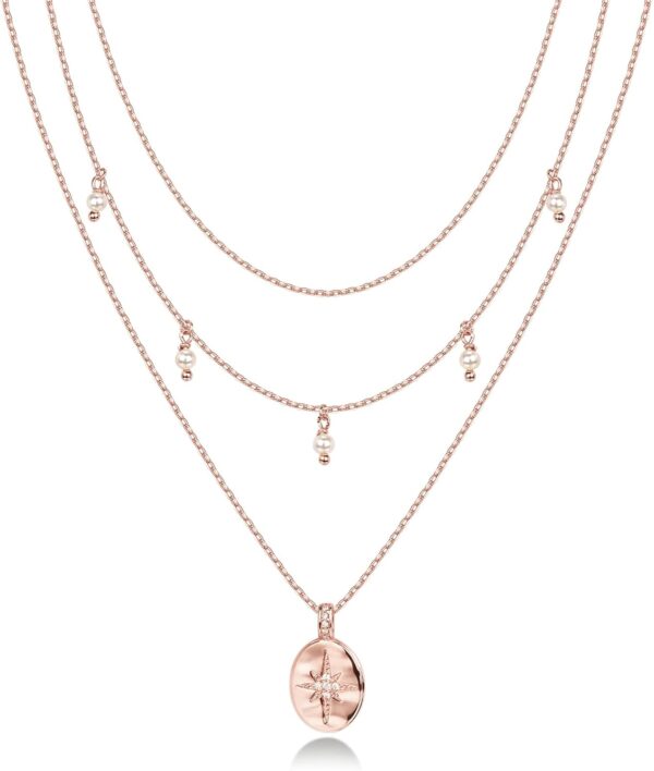 14K Gold Plated Layering Necklaces | Stylish Minimalist Design Pendant Necklaces | Bar, Circle, Lotus, Disc, Dog Tag, Horizontal Bar Pendants for Women
