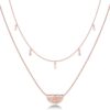 14K Gold Plated Layering Necklaces | Stylish Minimalist Design Pendant Necklaces | Bar, Circle, Lotus, Disc, Dog Tag, Horizontal Bar Pendants for Women