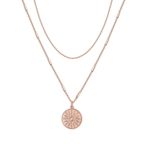 14K Gold Plated Layering Necklaces | Stylish Minimalist Design Pendant Necklaces | Bar, Circle, Lotus, Disc, Dog Tag, Horizontal Bar Pendants for Women