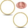 Small Gold or Sterling Silver Huggie Hoop Earrings for Women Cartilage Nose Helix Tragus
