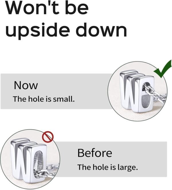 925 Sterling Silver Initial Necklace for Women Dainty Letter Jewelry Personalized Gift