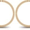 Small Gold or Sterling Silver Huggie Hoop Earrings for Women Cartilage Nose Helix Tragus