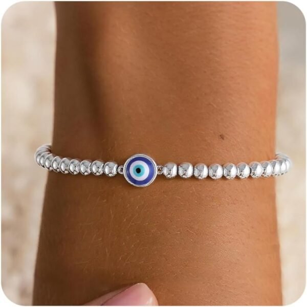 Gold Bracelets for Women 14K Gold Beaded Bracelets Stackable Bracelets for Women Gold Charm Bracelet Non Tarnish Gold Jewelry for Women Trendy